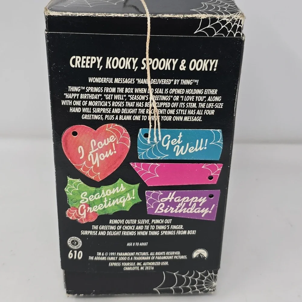 Vintage Addams Family Thing™️ Greetings Jack-in-the-box 1991 - RARE!